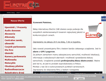 Tablet Screenshot of electriccar.pl